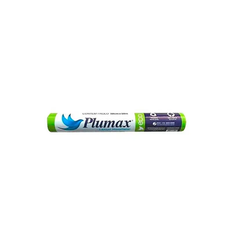 Plumax 70cmx50m Eco - Lençol Hospitalar
