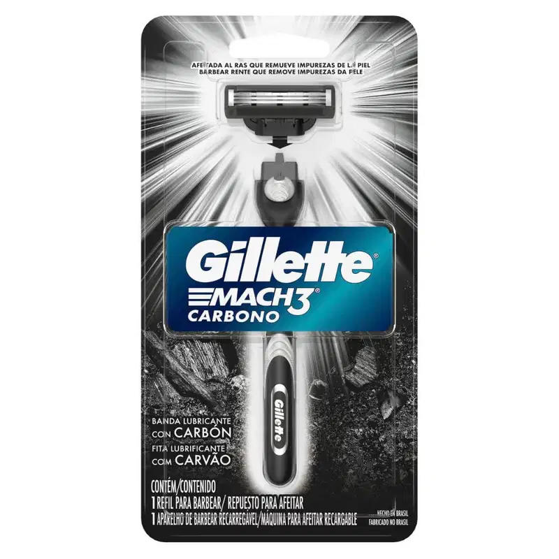 Gillette Mach3 Carbono - Aparelho de Barbear