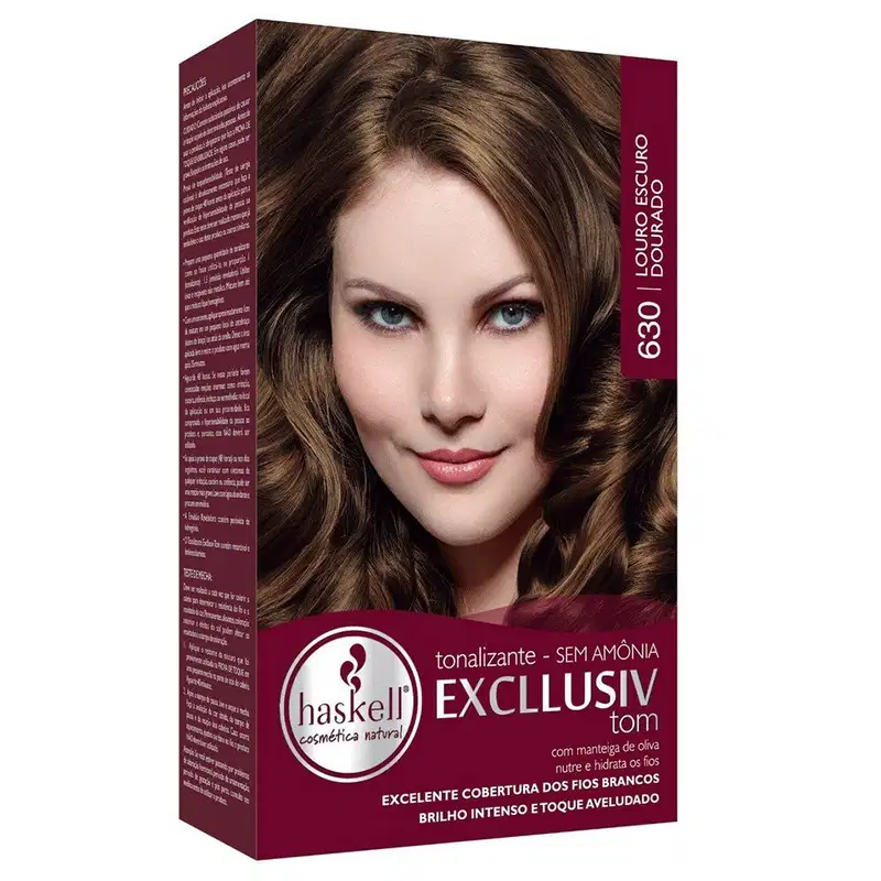 Tonalizante Haskell Excllusiv Tom 630 Louro Escuro Dourado