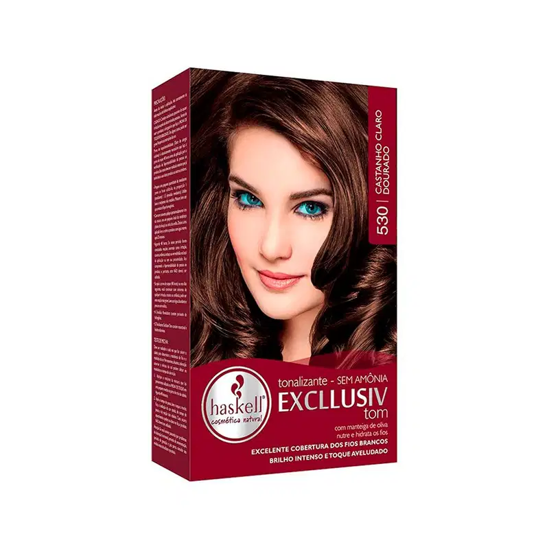 Tonalizante Haskell Excllusiv Tom 530 Castanho Claro Dourado