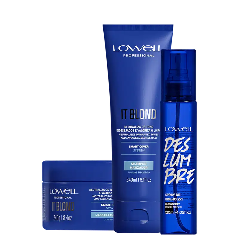 Kit Lowell Violet Platinum Deslumbre Ultra Trio (3 Produtos)