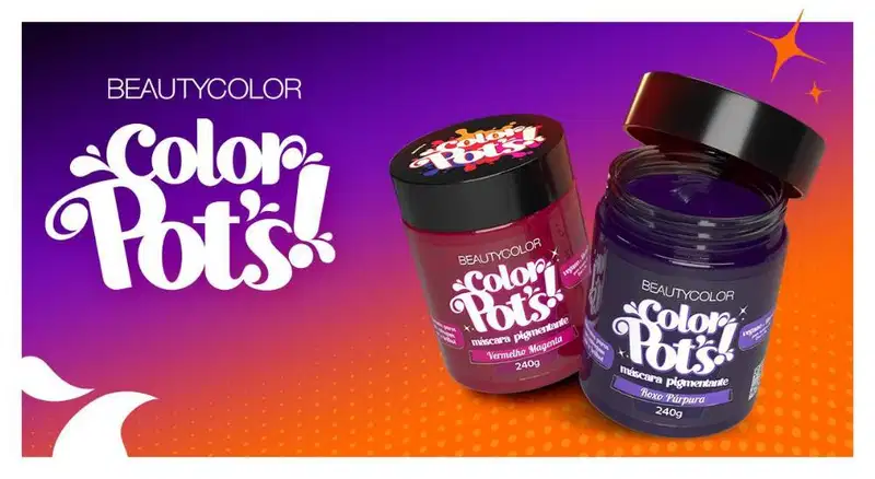 BeautyColor Color Pot's Ruivo Valente - Máscara Pigmentante 240g