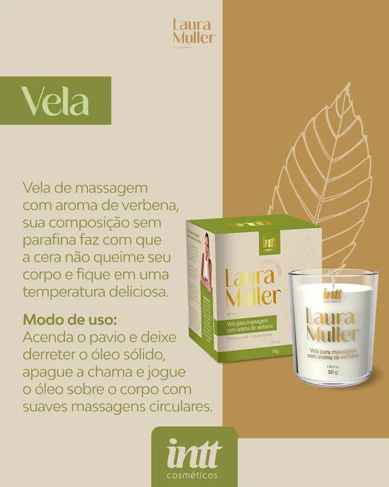 Intt By Laura Muller Verbena - Vela para Massagem 50g