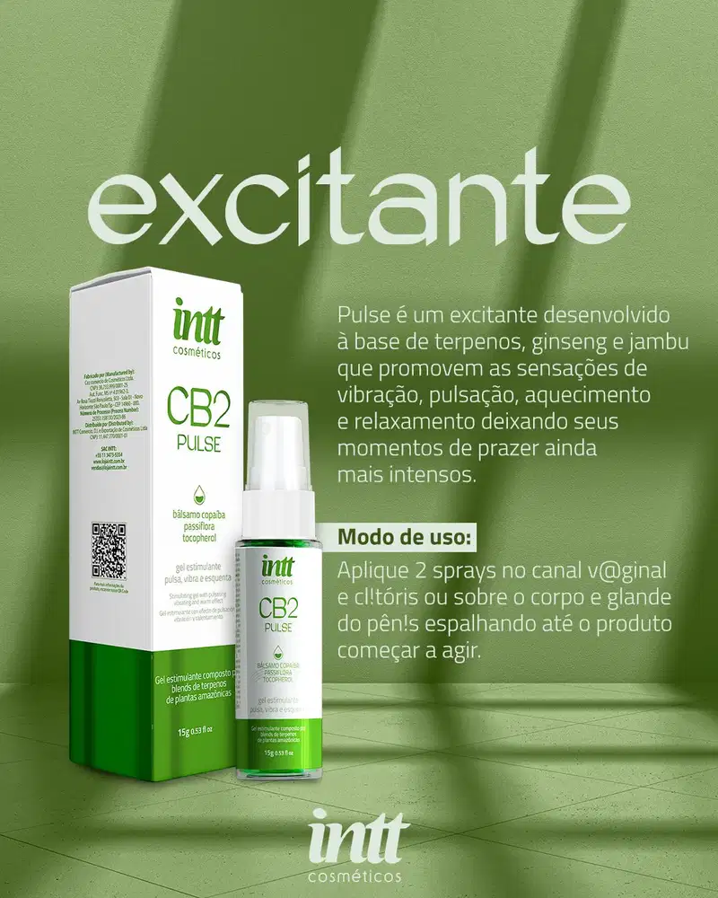 Intt CB2 Pulse - Gel Excitante 15g