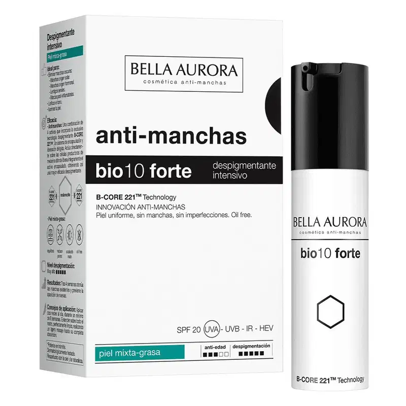 Bella Aurora Anti-Manchas Bio10 Forte - Tratamento Despigmentante para Pele 30ml