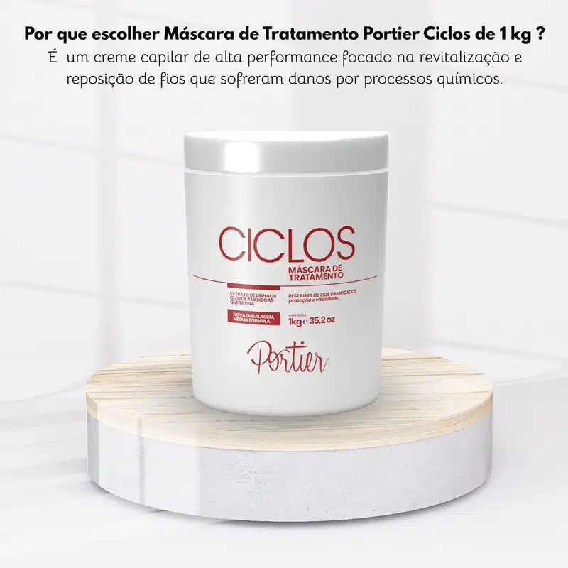 Portier Ciclos B-Tox Mask - Máscara Capilar 1kg