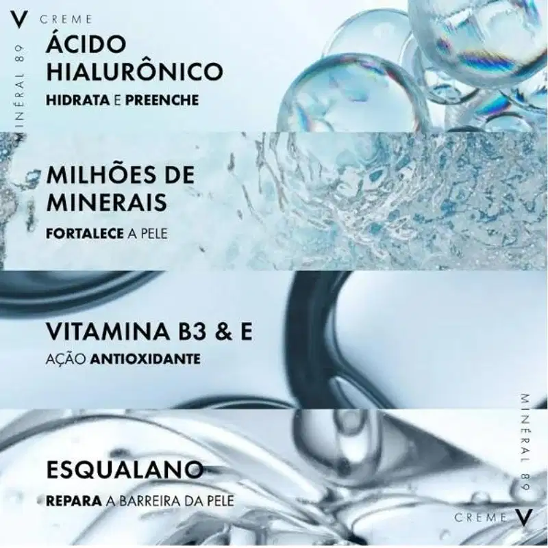 Vichy Minéral 89 - Creme Facial Hidratante Hialurônico 40ml