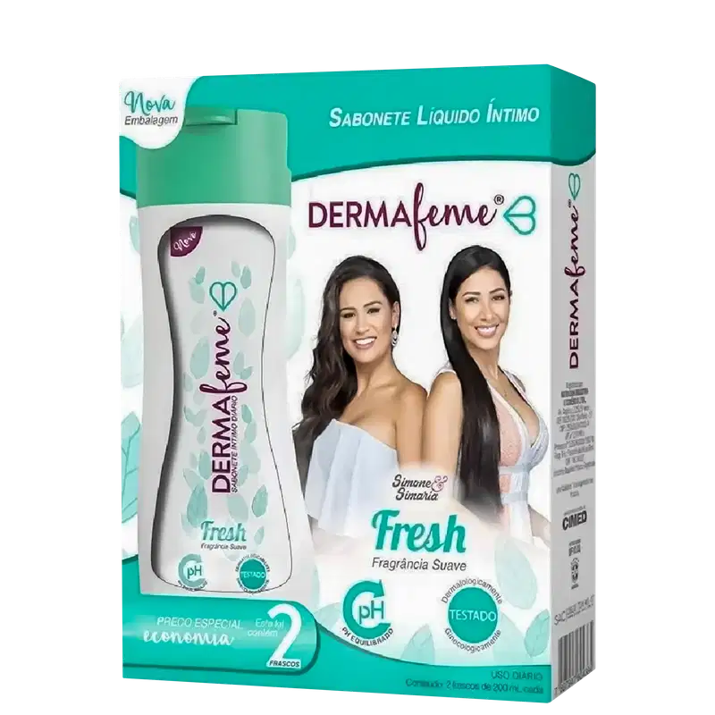 Kit Cimed DermaFeme Fresh Sabonete Íntimo (2 Unidades)