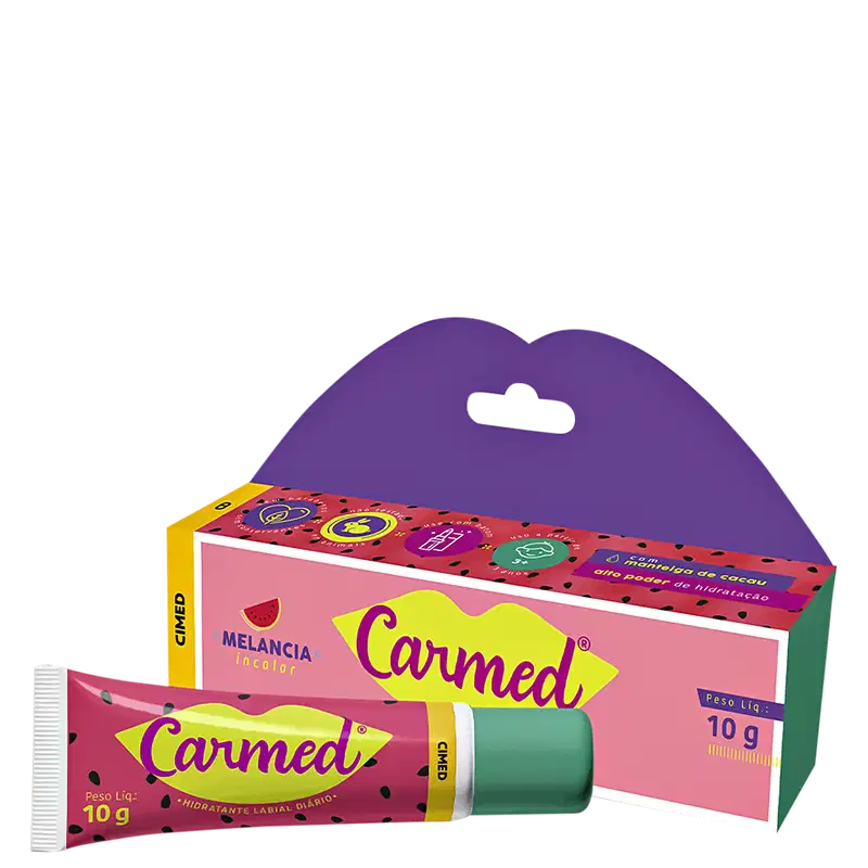 Cimed Carmed Melancia Incolor - Hidratante Labial 10g
