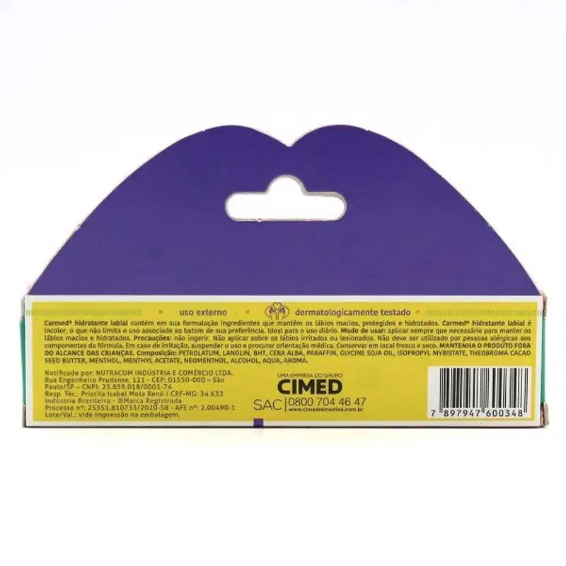 Cimed Carmed Melancia Incolor - Hidratante Labial 10g