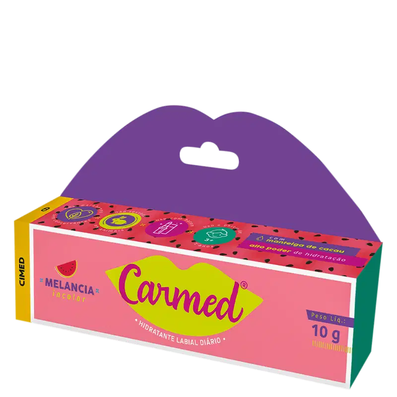 Cimed Carmed Melancia Incolor - Hidratante Labial 10g