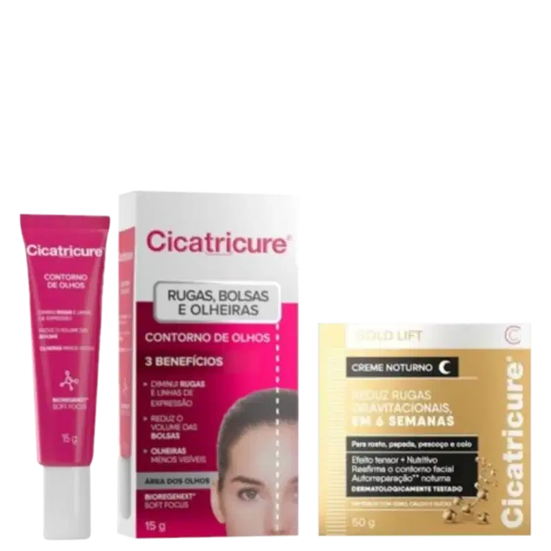 Kit Cicatricure Antissinais Gold Lift Noturno (2 Produtos)