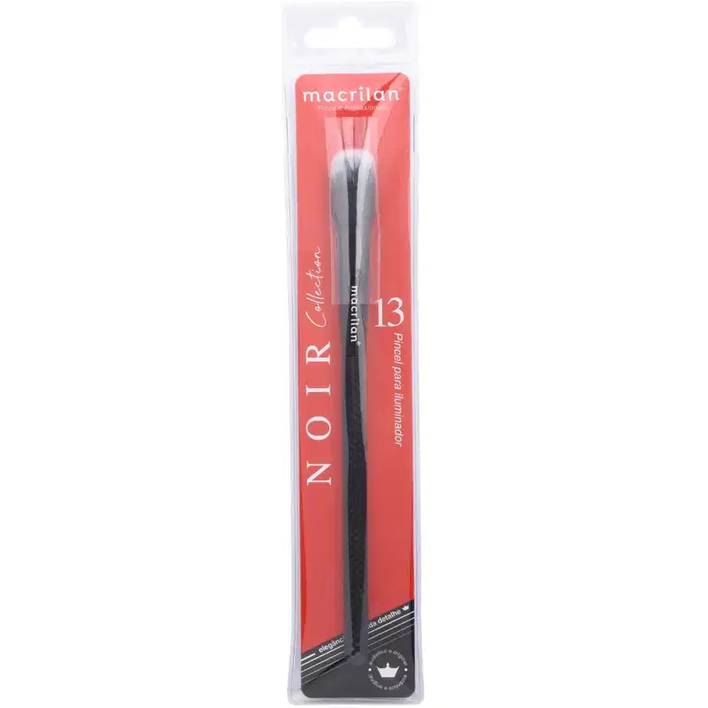 Pincel Profissional Para Iluminador Noir Macrilan - N13