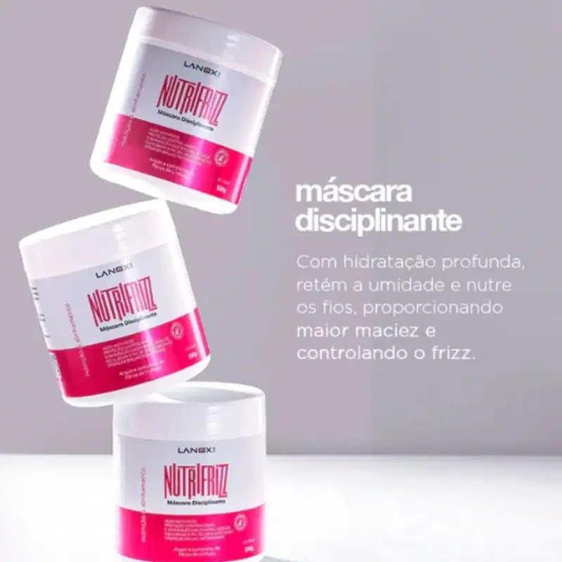 Máscara Nutrifrizz Nutrição e Alinhamento 500ml Lanox Pro