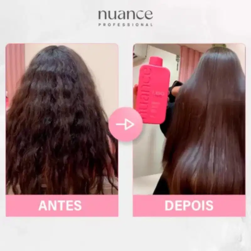 Liso Perfeito Nuance 1 Litro + Kit Aplicação + Argan