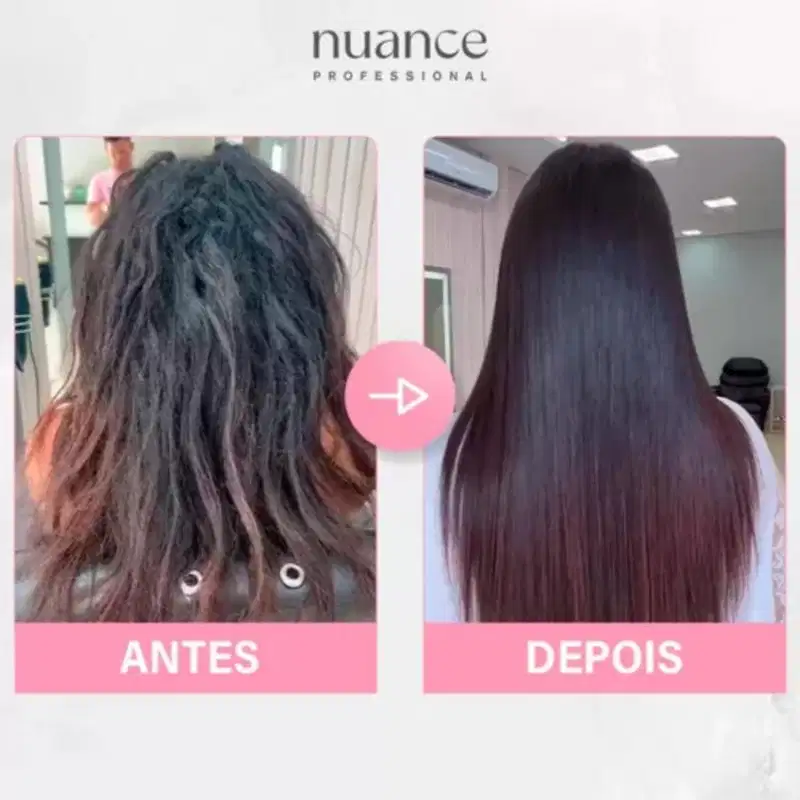 Liso Perfeito Nuance 1 Litro + Kit Aplicação + Argan