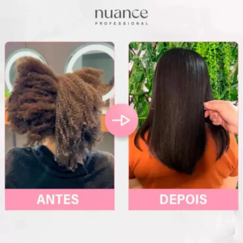 Liso Perfeito Nuance 1 Litro + Kit Aplicação + Argan