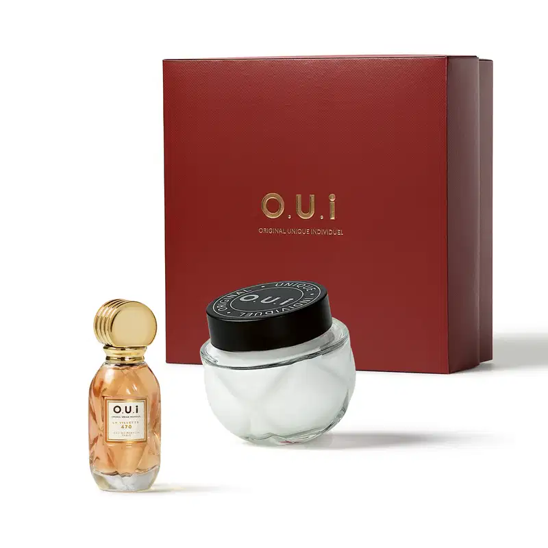 Combo O.U.i La Villette 470: Eau de Parfum 30ml + Crème Riche 200g + Caixa M