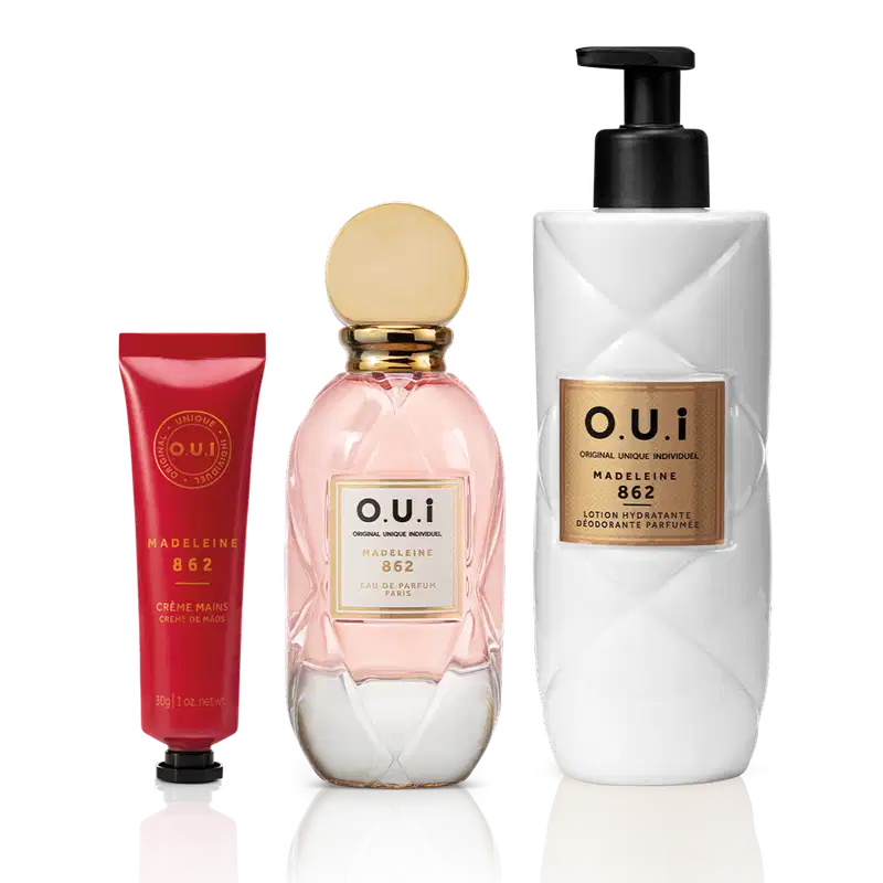 Combo Madeleine 862: Eau De Parfum 75ml + Loção Corporal 400ml + Creme Para Mãos 30g