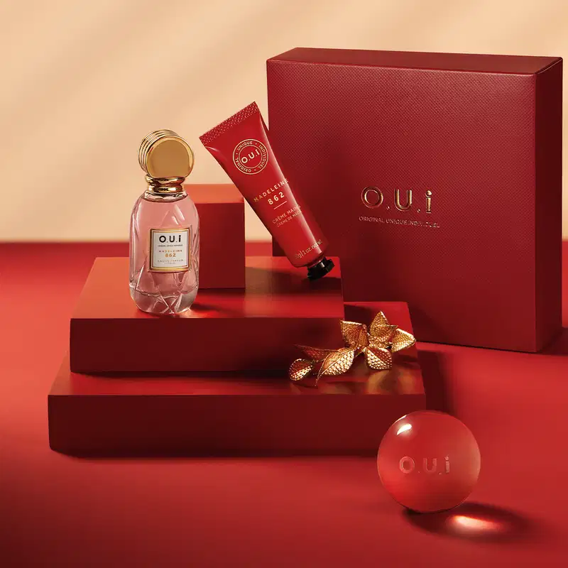 Combo Presente Madeleine 862 Mini: Eau de Parfum Feminino 30ml  + Creme De Mãos 30g + Caixa para Presente P