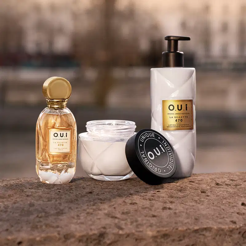 Combo O.U.i La Villette 470: Crème Riche 200g + Loção Corporal 400ml + Eau de Parfum Feminino 75ml