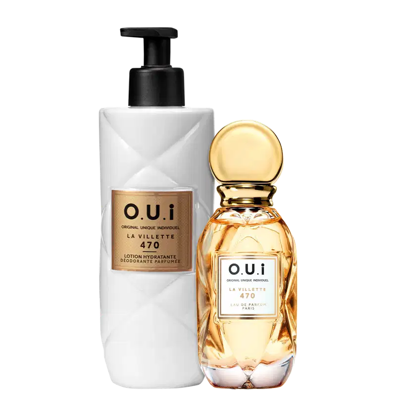 Kit com Eau de Parfum e Hidratante Desodorante La Villette 470, da marca O.U.i.