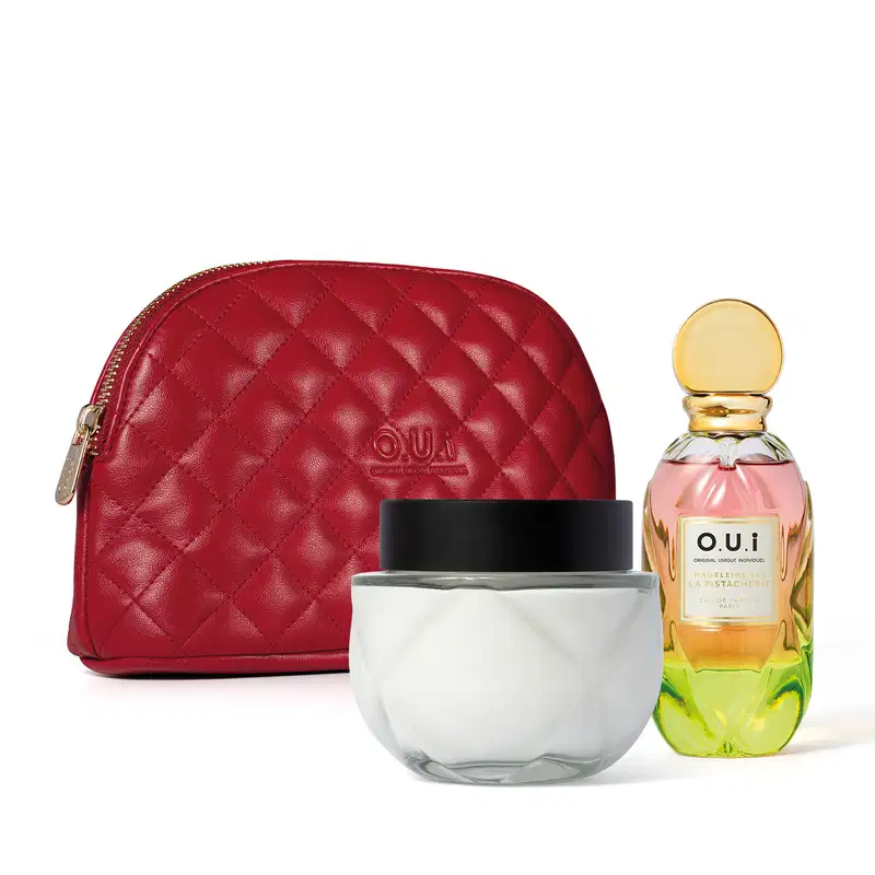Combo Madeleine 862 La Pistacherie: Eau de Parfum 75ml + Creme Riche 200g + Nécessaire