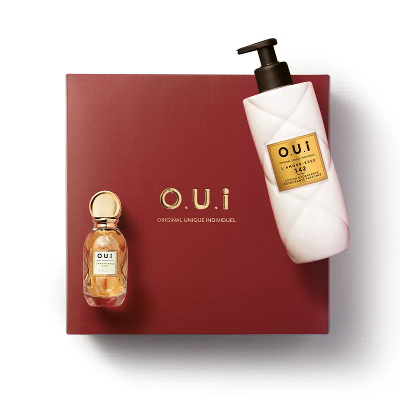 Combo L’Amour-Esse 142: Eau de Parfum 30ml + Loção Hidratante Corporal 400ml + Caixa de Presente M