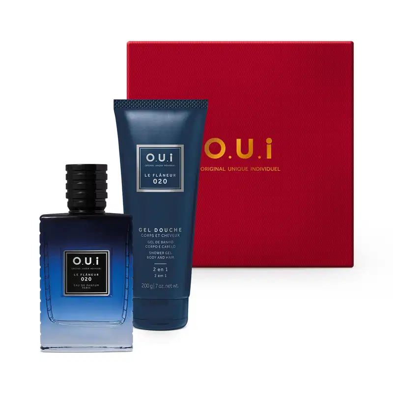 Combo O.U.I Le Flâneur 020: Eau De Parfum 75ml + Shower Gel 200g + Caixa