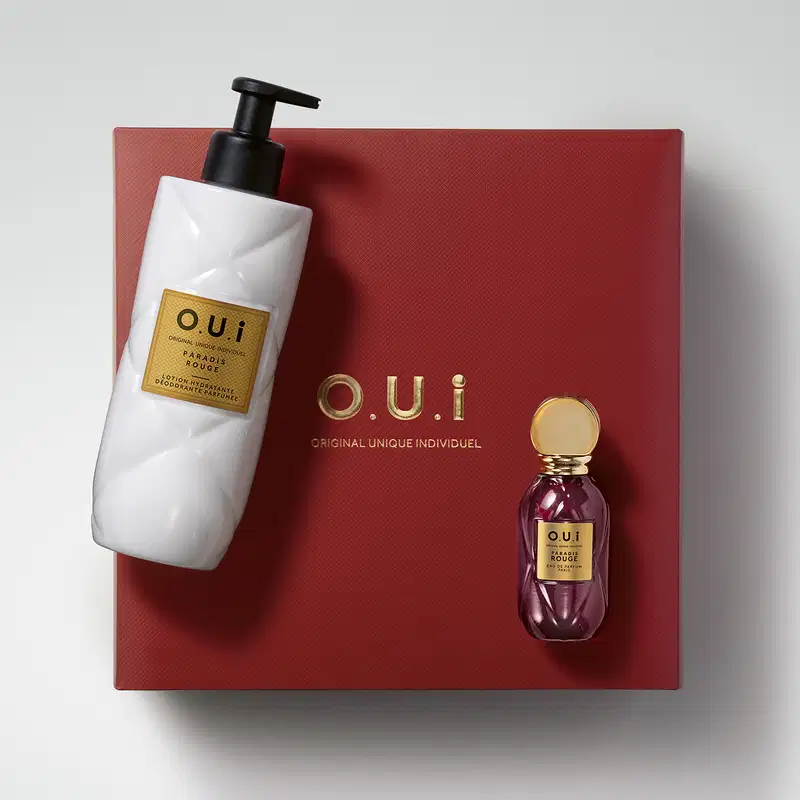Combo O.U.I Paradis Rouge Eau De Parfum 30ml + Loção Corporal 400ml + Caixa M