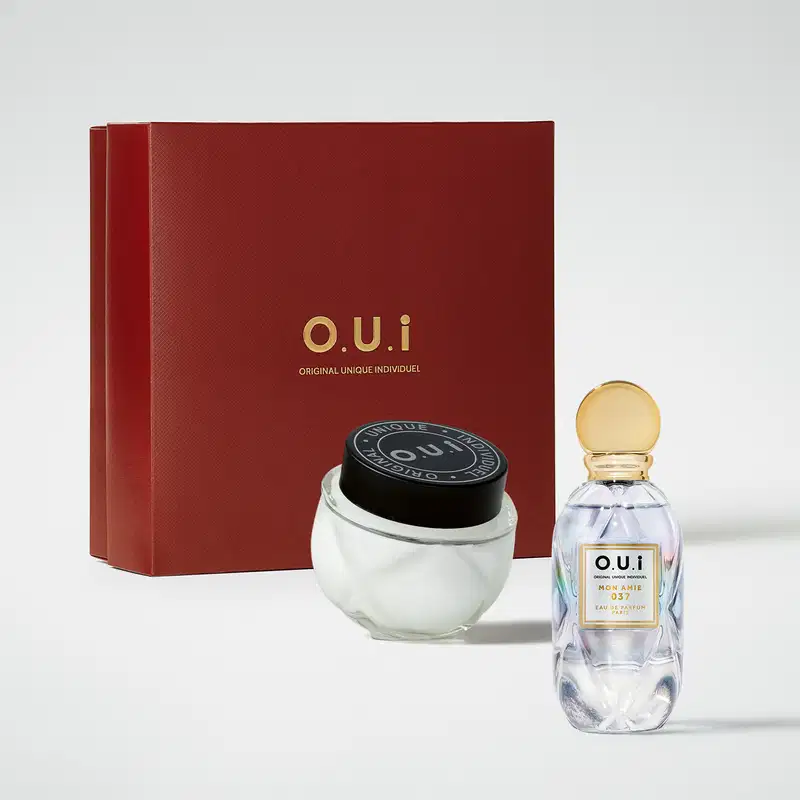 Combo O.U.i Mon Amie 037: Eau de Parfum 75ml + Balm Aveludado 200g + Caixa