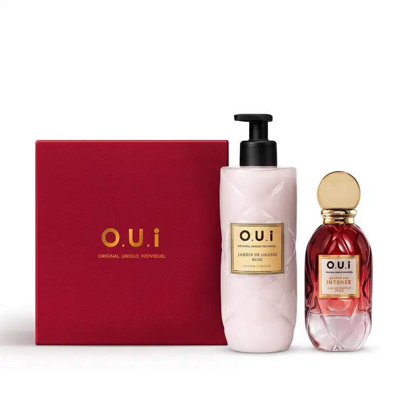 Combo Scapin 245 Intense Eau De Parfum 75ml + Sabonete Líquido Jardin De Grasse Rose 400ml + Caixa de Presente