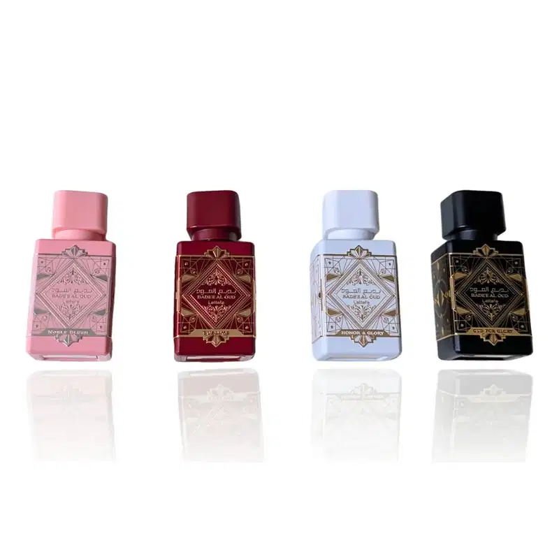 Kit Perfume Lattafa Badee Al Oud Collection Edp Unissex 25ml 4 Peças