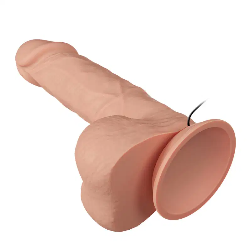Protese em formato de Pênis Realístico Com Vibração 21,8 cm Beautiful - Baile