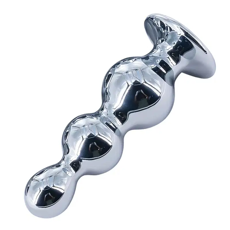 Sexy Import Pedra Vermelha 9,5cm x 3,6cm - Plug Anal Escalonado em Aço
