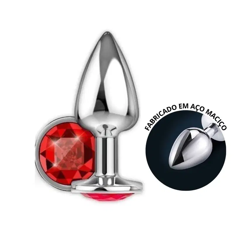 Sexy Import Cristal Joia Vermelha P - Plug Anal