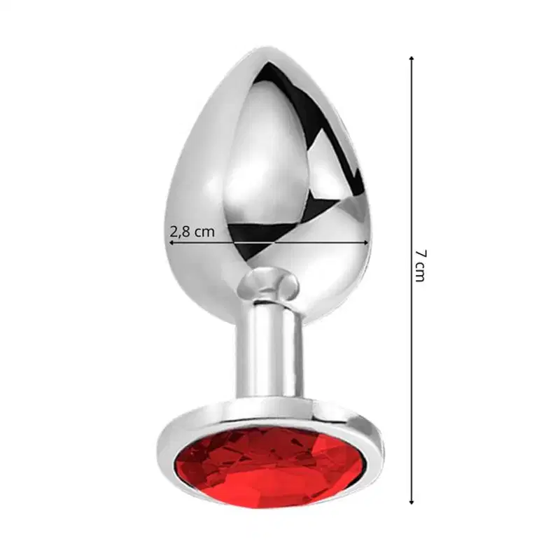 Sexy Import Cristal Joia Vermelha P - Plug Anal