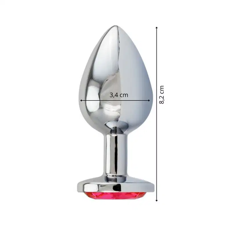 Sexy Import Joia com Cristal M Vermelho - Plug Anal