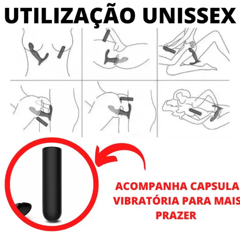 Vibrador Estimulador de Próstata 9 Vibrações Zeus S-Hande