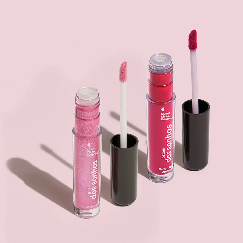 Combo Dos Sonhos: Batom Líquido Rosite 4ml + Gloss Labial Rosadex 4ml
