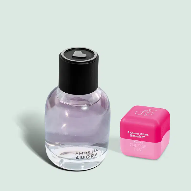 Conjunto Amor na Amora Quem Disse, Berenice? Cherry - Desodorante Colônia 75ml + Hidratante Labial 6,2g