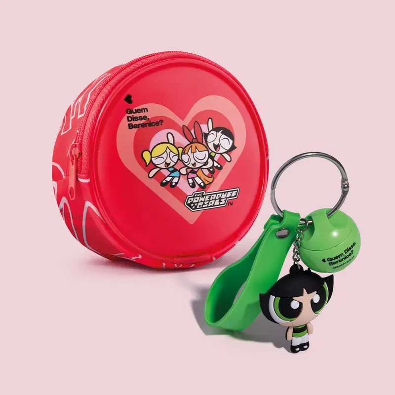 Combo QDB As Meninas Super Poderosas: Creamy Balm Labial Marrom 5g +Bolsa Pocket Bag
