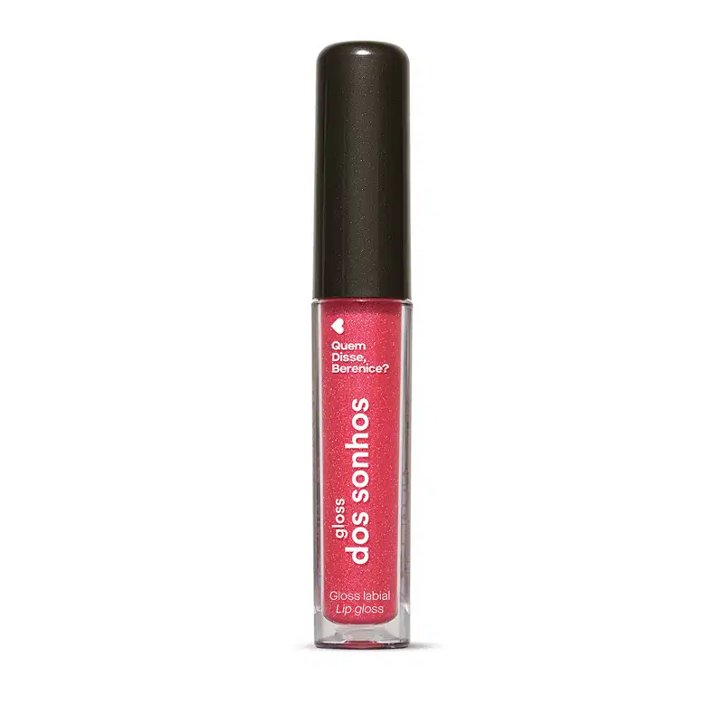 Gloss labial Dos Sonhos em tom cereja brilhante