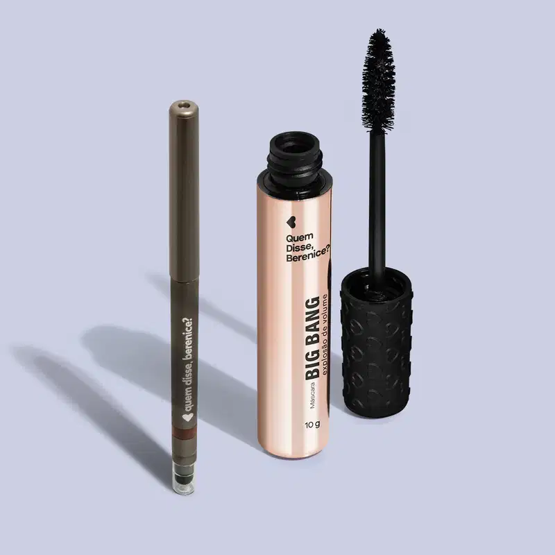 Combo Berê Olhos: Máscara para Cílios Big Bang 10g + Lápis Esfumador Marrom 200mg