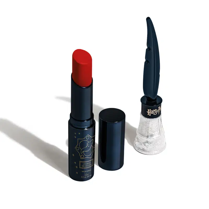 Combo Lufa Lufa Harry Potter Quem Disse, Berenice?: Balm Labial Vermelho 3,2g + Delineador Líquido Branco Iluminado 7ml