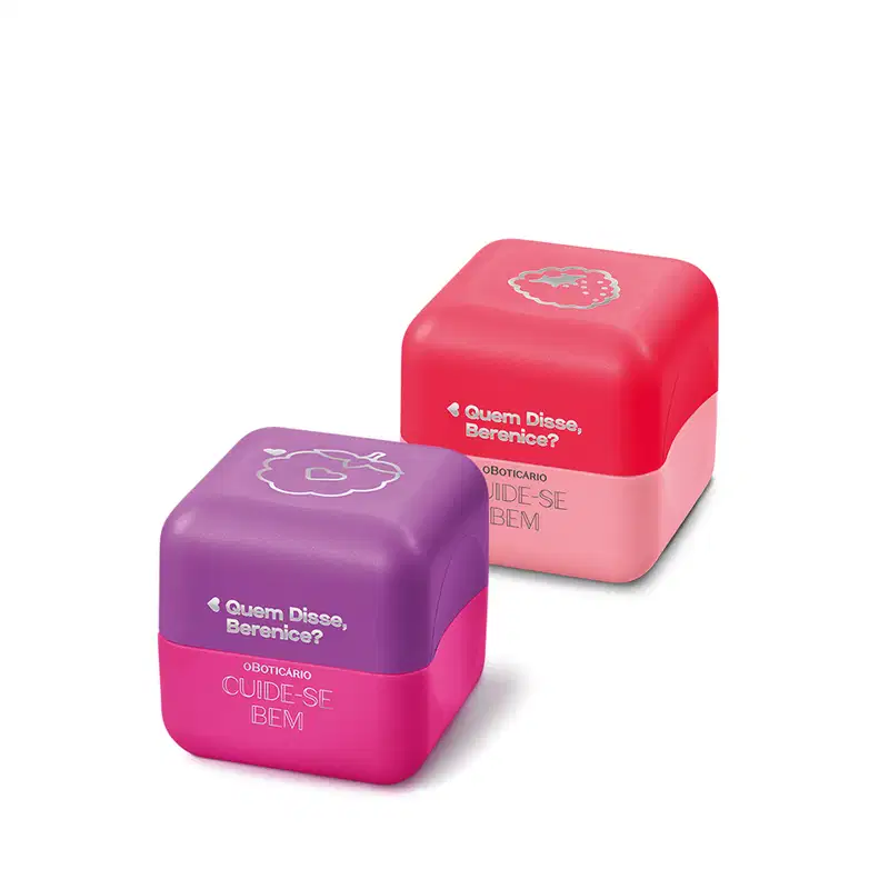 Combo Balm Labial Cuide-se Bem Feira: Amoruda 6,2g + Framboesa 6,2g