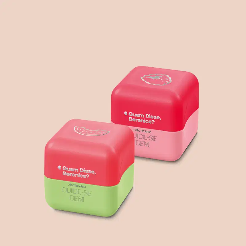 Kit Quem Disse, Berenice? Cuide-se Bem Feira Melancia e Framboesa - Balm Labial (2 Produtos)