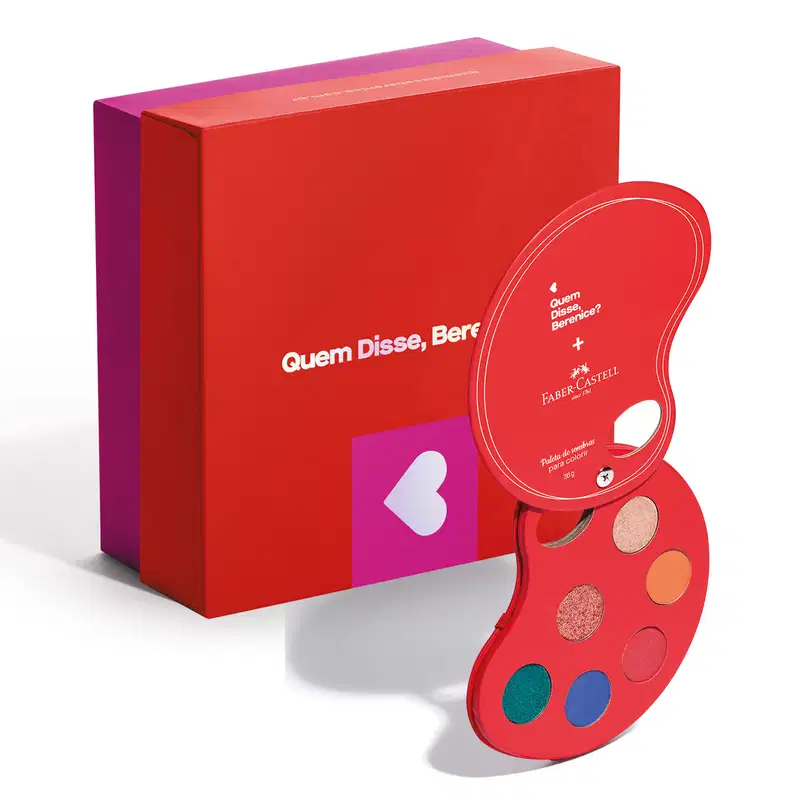Combo Presente: Paleta De Sombras Para Colorir 7,6g + Caixa de Presente Tamanho M