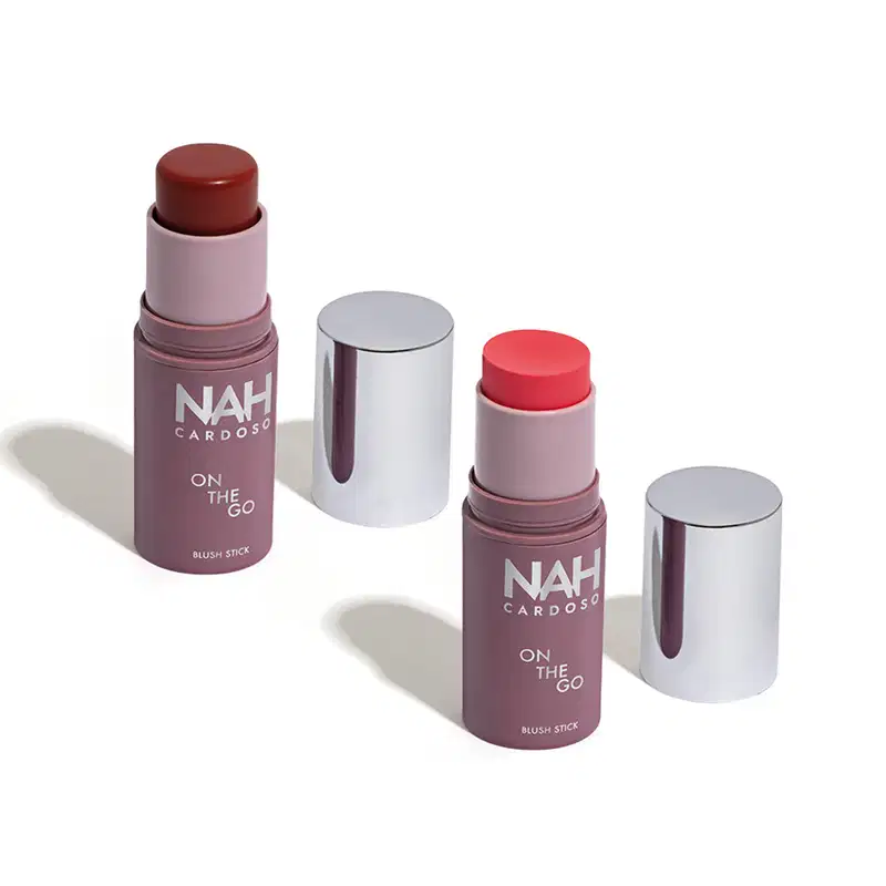 Combo Blush Stick By Nah Cardoso: Rosa Charming 5g + Marrom Lovely 5g