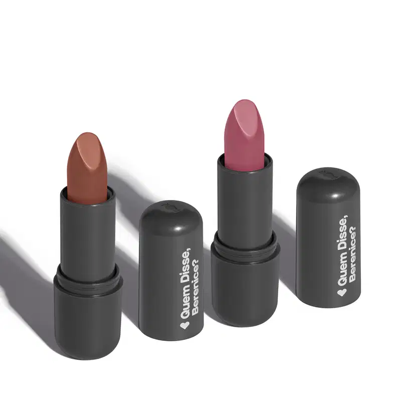 Combo Batom Efeito mate: Nude Marrom 3,8g +  Rosa 3,8g